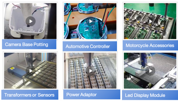 Automatica PU adesivo Epoxy Resin Potting Machine AB Dispenser di colla Due componenti Dispenser di riempimento Dispenser Dispenser di colla 2