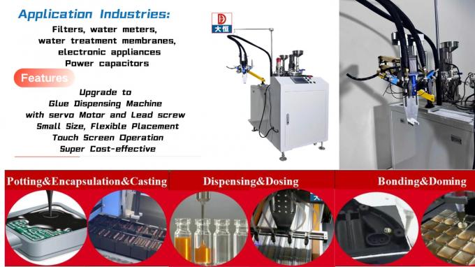 Dispensatore di epossidi automatico CNC Ab Part Dispensatore automatico di colla con testa di estensione 0