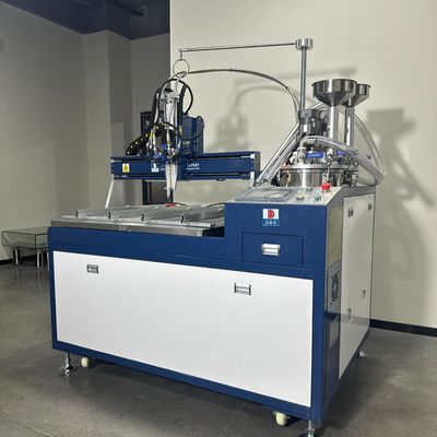Fabbricazione di calzature per la produzione di colla con distributore di resina epossidica